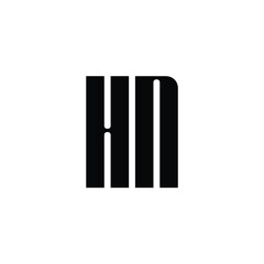 HN monogram logo design letter text name symbol monochrome logotype alphabet character simple logo