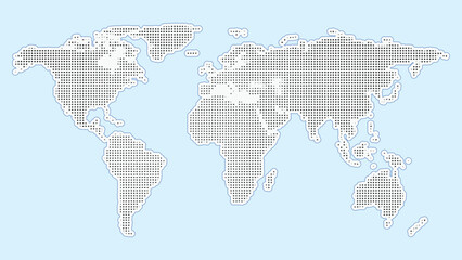 Continents of the world background