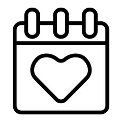 Calender Heart icon