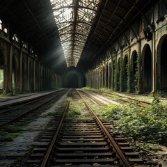 Abandoned train station