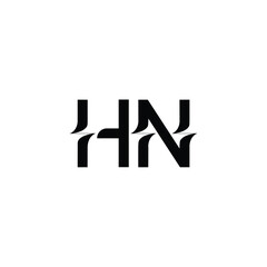 HN monogram logo design letter text name symbol monochrome logotype alphabet character simple logo