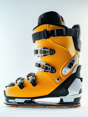 Ski Boots White Background