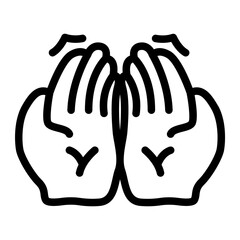 Praying icon
