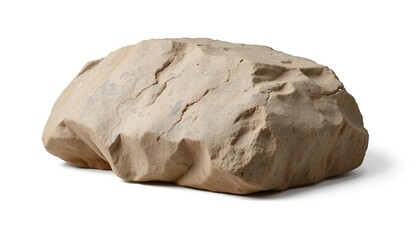 black stone isolated on white