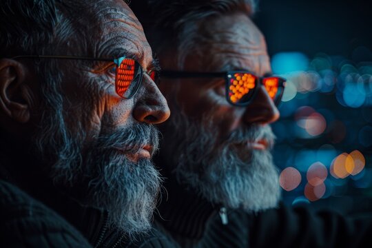 Ai researchers collaborate on innovative algorithms, embracing love and creativity with space