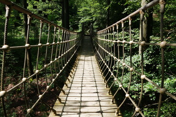 Hängebrücke am Rothaarsteig im Rothaargebirge