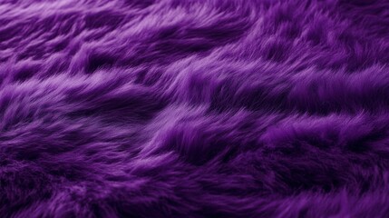 Fototapeta premium Close-up macro of soft purple fur, luxurious fluffy texture for backgrounds and winter themes