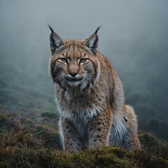 Fototapeta premium lynx in the snow