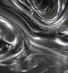 Metallic background with abstract dynamic waves in motion, order, energy
