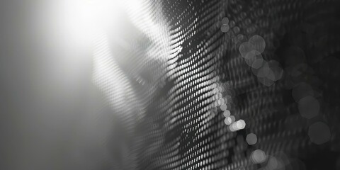 Abstract Digital Data Network: A Monochrome Technological Background