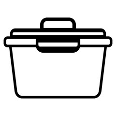 airtight container icon element for design