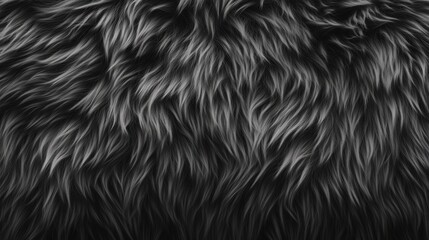 Naklejka premium Fluffy dark grey fur texture with natural hair detail, perfect for luxurious and realistic designs
