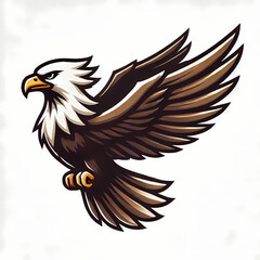 Obraz premium Philippine Eagle illustration against white background