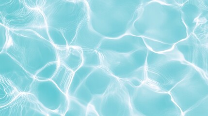 Fototapeta premium Clear Aqua Water Surface with Light Reflections and Waves