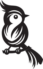 Minimalist black and white bird vector design perfect for logos, illustrations, and creative projects. Clean lines and simple design make it versatile for various digital and print applications.