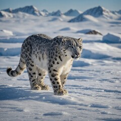 Obraz premium snow leopard portrait