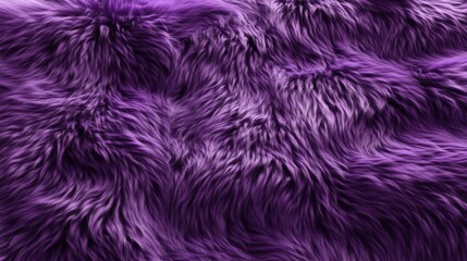 Fototapeta premium Realistic vibrant purple fur texture, soft and luxurious with fluffy hair patterns for fashion designs