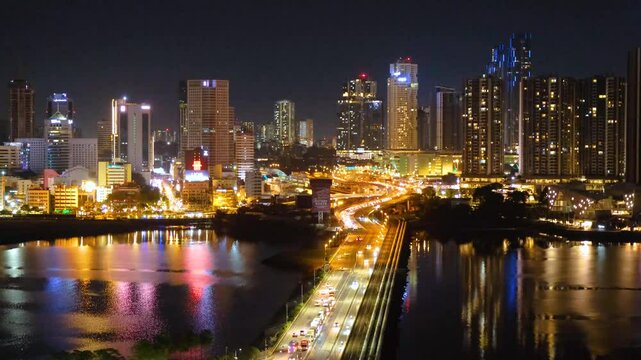 The Johor&ndash;Singapore Causeway connects Johor Bahru in Malaysia to Woodlands in Singapore, spanning 1.056 km (0.66 miles) across the Johor Strait.