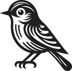 Minimalist black and white bird vector design perfect for logos, illustrations, and creative projects. Clean lines and simple design make it versatile for various digital and print applications.