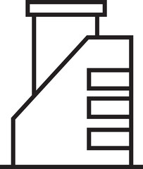 Office Building Line Icon