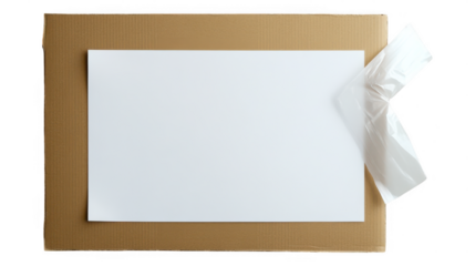 [Minimalist Sealed White Envelope] Sleek White Envelope Against Dark Background