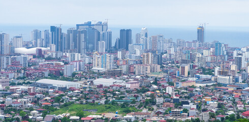 A sweeping panoramic view of Batumi, highlighting the city's stunning skyline.