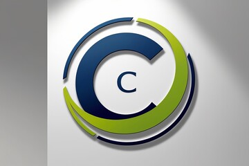 A modern circular logo design featuring a pro