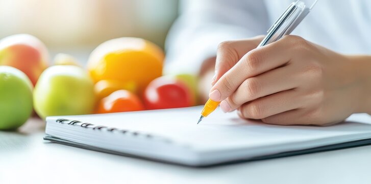 Diabetes Personalized Care: A Person Journaling Their Daily Health Journey for Better Management and Awareness