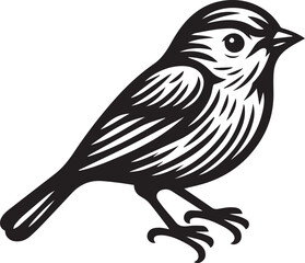 Minimalist black and white bird vector design perfect for logos, illustrations, and creative projects. Clean lines and simple design make it versatile for various digital and print applications.