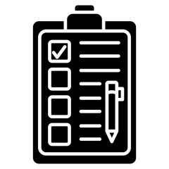 questionnaire icon element for design