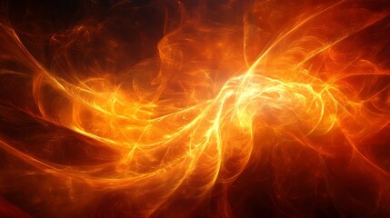 Abstract background. A vibrant abstract representation of fiery energy and movement.