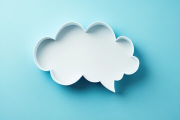 Speech Bubble Text Box 3D Illustration colourful background