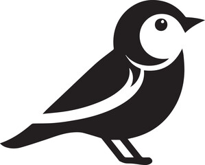 Minimalist black and white bird vector design perfect for logos, illustrations, and creative projects. Clean lines and simple design make it versatile for various digital and print applications.