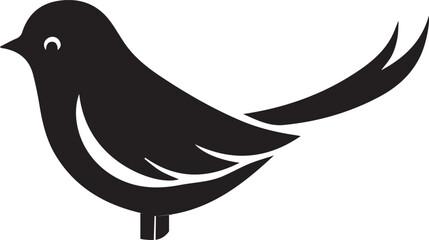 Minimalist black and white bird vector design perfect for logos, illustrations, and creative projects. Clean lines and simple design make it versatile for various digital and print applications.