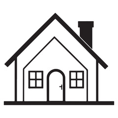 Simple silhouette home
