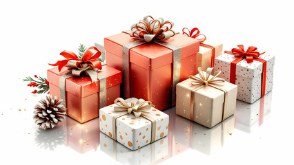 Beautiful Christmas gifts background