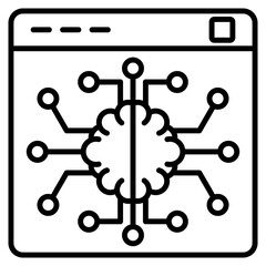 AI development single icon