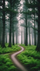 morning in the forest