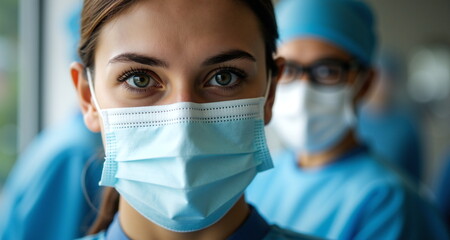 Człowiek w masce. Ludzie w maskach kt&oacute;re noszą z r&oacute;żnych powod&oacute;w. Czasami z powod&oacute;w medycznych a czasami z powod&oacute;w kulturowych.