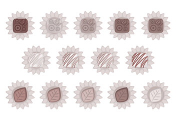 クラシカルな洋菓子セットの多彩なデザイン