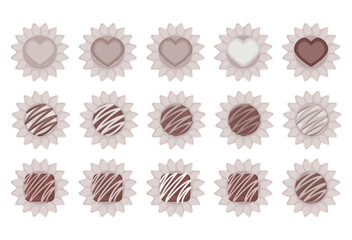 クラシカルな洋菓子セットの多彩なデザイン