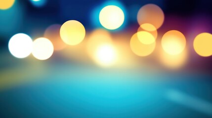 Abstract Bokeh Lights in Motion Creating a Colorful Background