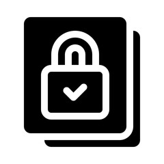 Secure Lock glyph icon