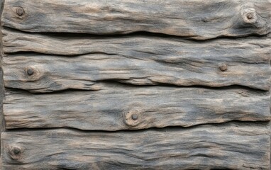 Obraz premium 木材のテクスチャが際立つ、風化した木の壁の表面