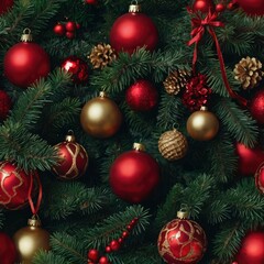 Fototapeta premium Christmas tree in the house
