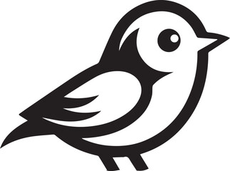 Minimalist black and white bird vector design perfect for logos, illustrations, and creative projects. Clean lines and simple design make it versatile for various digital and print applications.