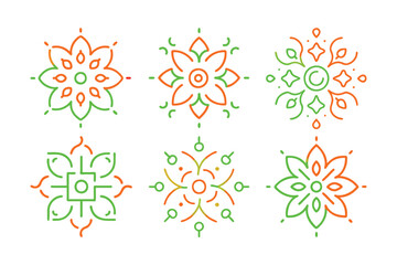 traditional and multi colored mandala design