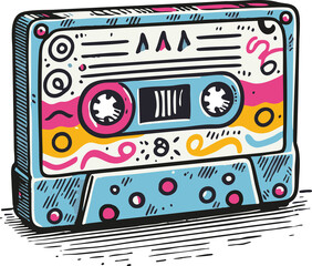 Retro Kassette – 80er Jahre Design
