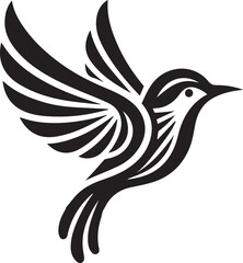 Minimalist black and white bird vector design perfect for logos, illustrations, and creative projects. Clean lines and simple design make it versatile for various digital and print applications.