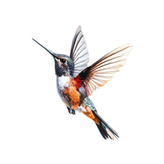 Fototapeta premium A Vibrant Hummingbird in Motion: Capturing the Beauty of Nature's Tiny Marvels